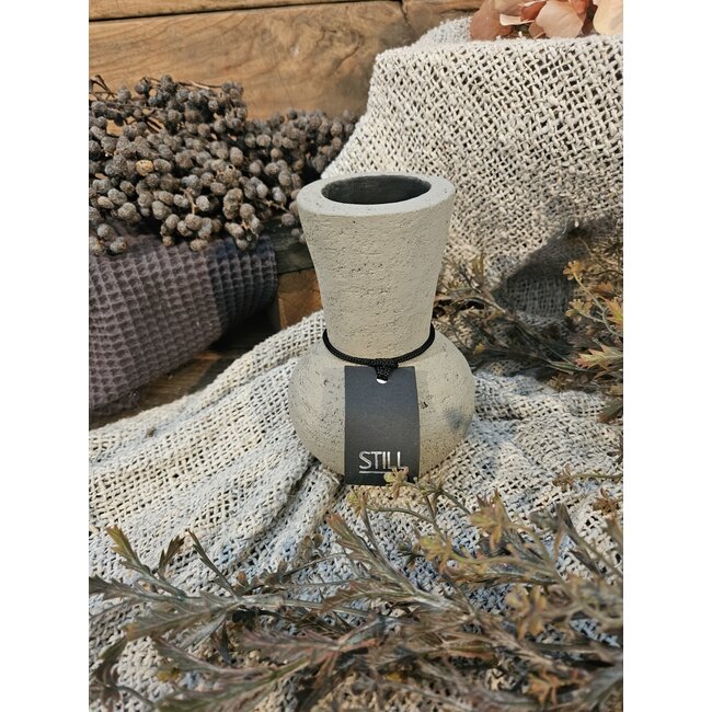 Still # 46023 - Taupe gemeleerde vaas - aardewerk - 9 x 14 - Serie "Taupe"