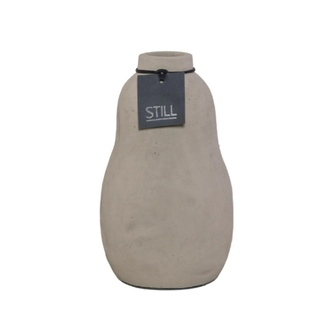 Still wordt niet verzonden - 46042 - Organic Vase L Taupe - 	Ca. 14 L x 14 B x 24 H cm