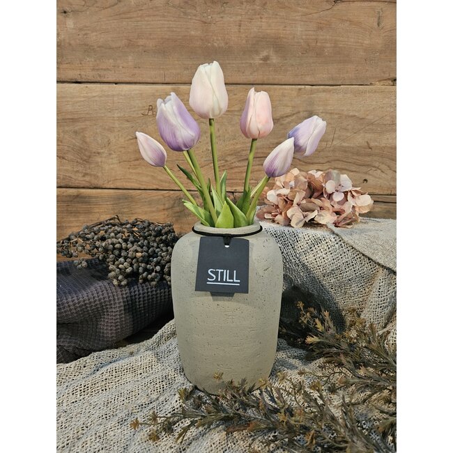 Still 46049 - Taupe vaas aardewerk - 15 x 25 cm - serie "Taupe"