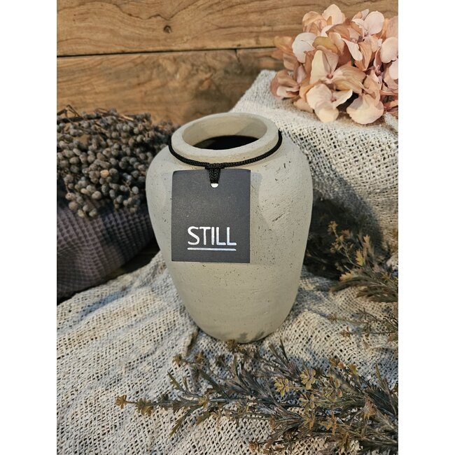 Still 46049 - Taupe vaas aardewerk - 15 x 25 cm - serie "Taupe"