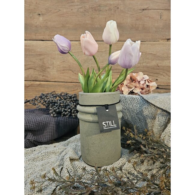 Still # 46053 - Taupe vaas aardewerk - 14 x 22 cm - serie "Taupe"