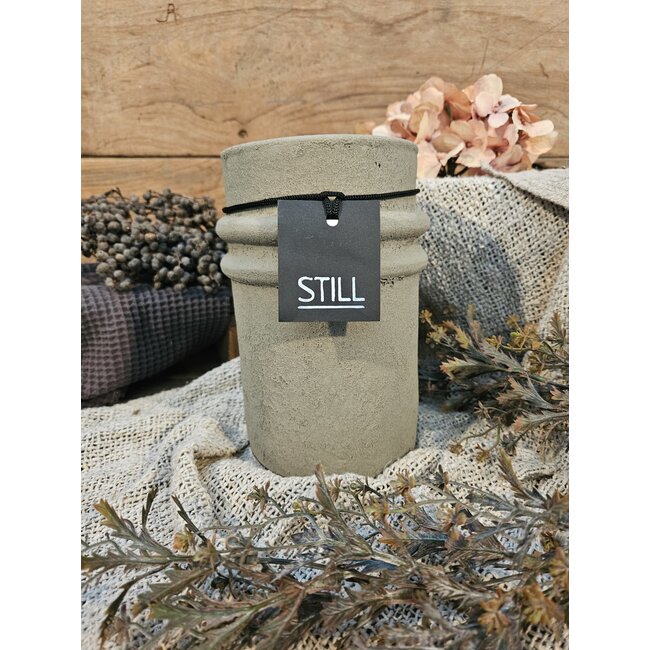 Still # 46053 - Taupe vaas aardewerk - 14 x 22 cm - serie "Taupe"