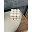 Kaars bubbel cube beige - 9x9x9cm