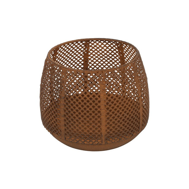 Theelichth ro Elvira S roest-L12B12H10,5CM