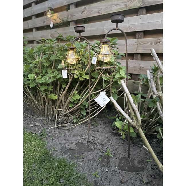 # Solarlamp steker LED ro Lomax roest-L16,5B11,5H90CM