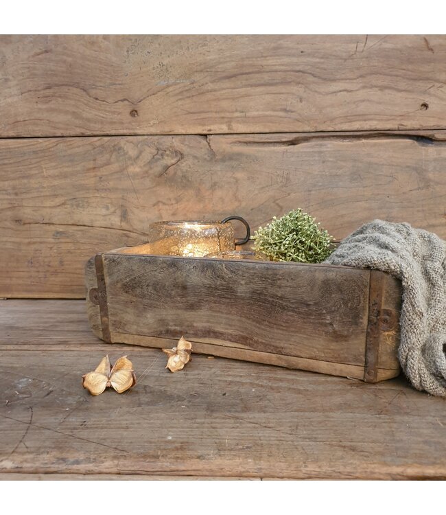 # A662 - Oude houten baksteenmal - zonder stempel - ca. 29 x 15 x 9 cm (prijs is per stuk)