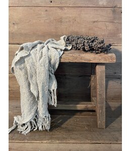 mix - Houten kruk - railway - ca. 47 x 28 x 45 cm