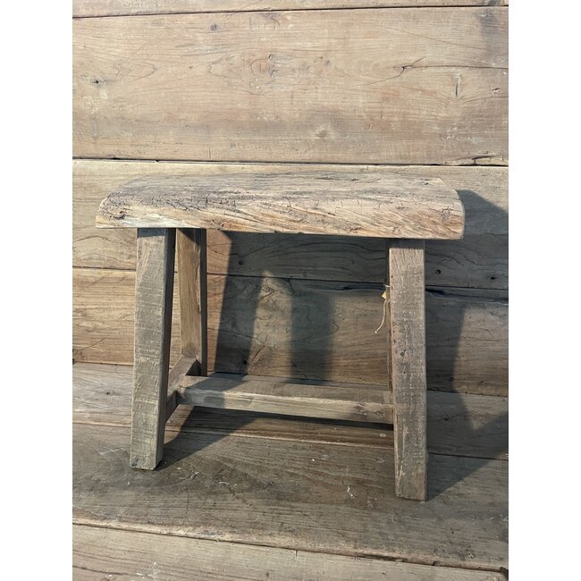 # mix - Houten kruk - railway - ca. 47 x 28 x 45 cm