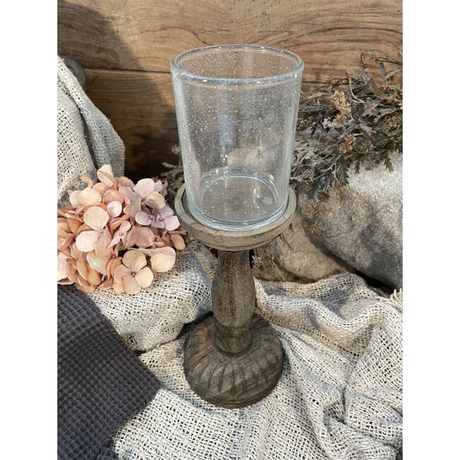 # Kandelaar Joel S | incl. glas - per stuk - 12 x 12 x 32 cm