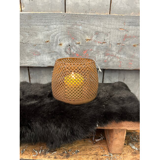 # Theelichth ro Elvira S roest-L12B12H10,5CM