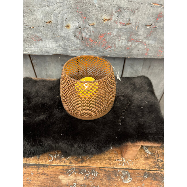 # Theelichth ro Elvira S roest-L12B12H10,5CM