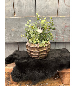 Countryfield ## wordt niet verzonden - Bloempot ro Eloise S brons-L13,5B13,5H11CM