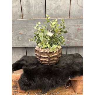 Countryfield ## wordt niet verzonden - Bloempot ro Eloise S brons-L13,5B13,5H11CM