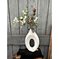 # Vaas donut wit - 	22x6x37cm