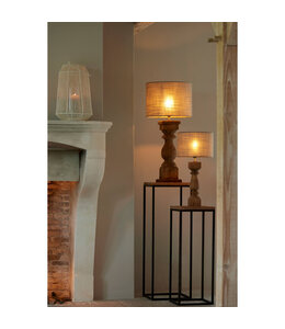Lampvoet 19x19x64 cm CADORE hout weather barn