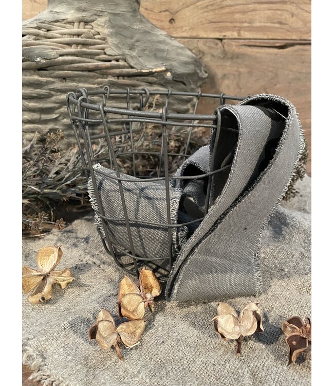 Metalen mand "Abel" S  pot 15 dia18x15cm (zonder inhoud)