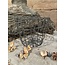 # Metalen mand "Abel" S  pot 15 dia18x15cm (zonder inhoud)