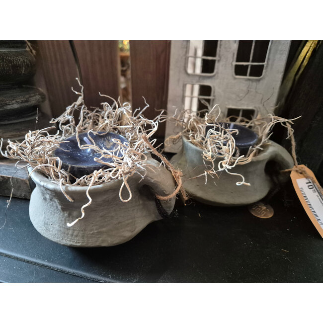 # candleholder jar12 x 9 x 6