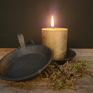 # Kandelaar rond "Blaker" 12x15,8x5,5cm - excl. deco - per stuk