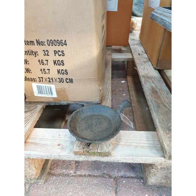 Kandelaar rond "Blaker" 12x15,8x5,5cm - excl. deco - per stuk