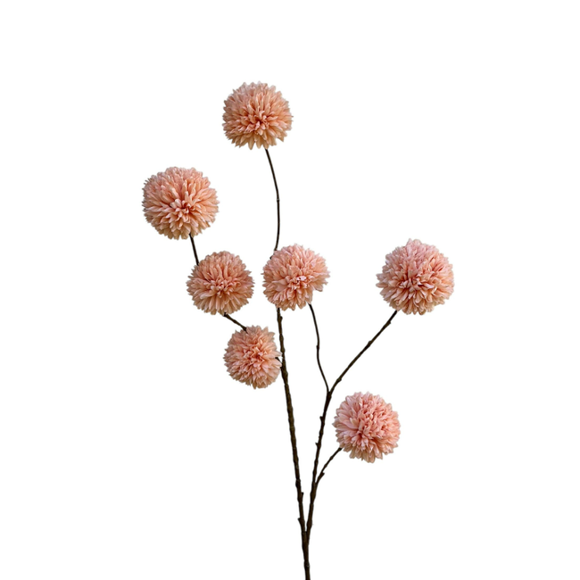 # pompom spray x 7 lg 98 cm salmon