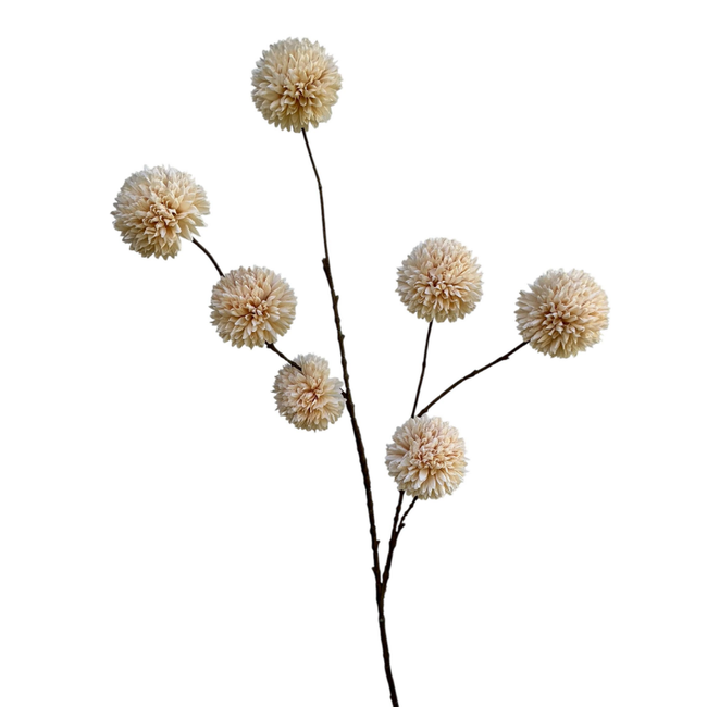 # pompom spray x 7 lg 98 cm cream