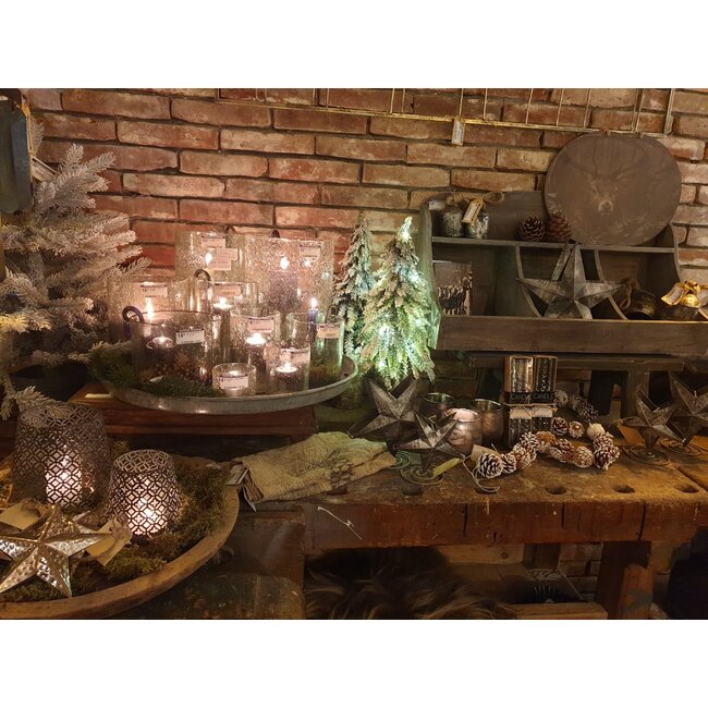 # Cylinder - bubbelglas - 7 x 7 cm