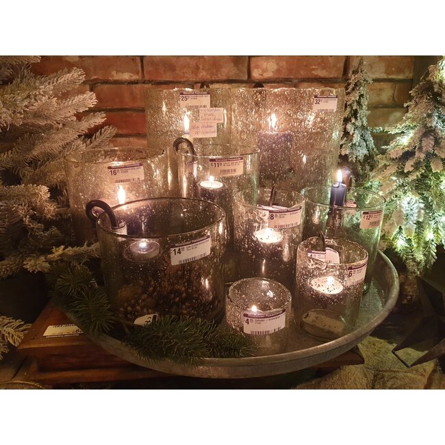 # Cylinder - bubbelglas - 7 x 7 cm