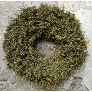 wordt niet verzonden - Iron bush wreath naturel 40cm