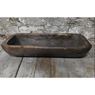 # Houten schaal ovaal 62x26x11cm