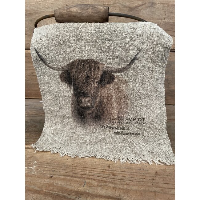# Gekleurde Shabby doek 30x45cm Hooglander
