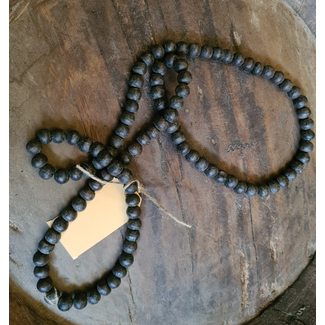 # Houten kralenketting - bruin - s