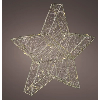 # Micro LED ster draad steady BO binnen -  L.5cm W.30cm H.30cm