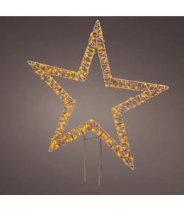 Micro LED stake light wicker steady buiten -  L.1cm W.76cm H.92cm