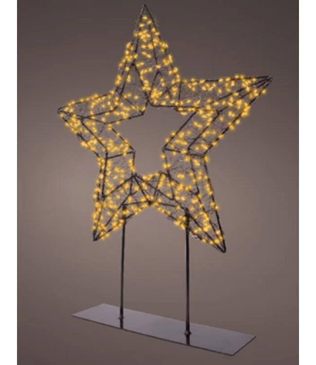 Micro LED tafellamp metaal steady buiten - L.7cm W.38cm H.47cm