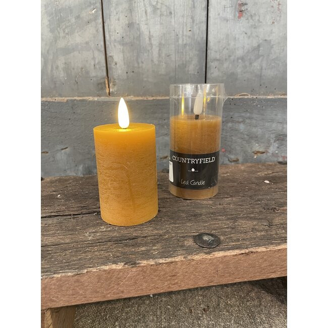 Countryfield # Stompkaars rustiek Ø5CM LED ro Lyon S amber-L5B5H10CM