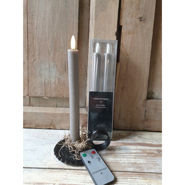 Countryfield # Dnrkrs Ø2,2CM LED Lyon L s2 grijs - met afstandsbediening
