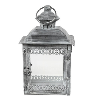 Countryfield # Lantaarn vk zwart-L16B11H26,5CM