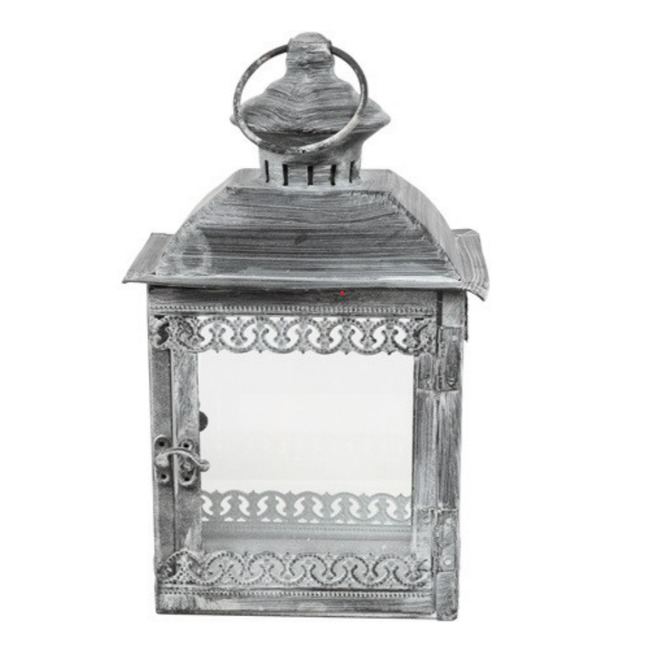 Countryfield # Lantaarn vk zwart-L16B11H26,5CM