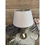 2002 - ES - lampenkap - Taupe/creme linnen - 30cm onder  (boven 20)