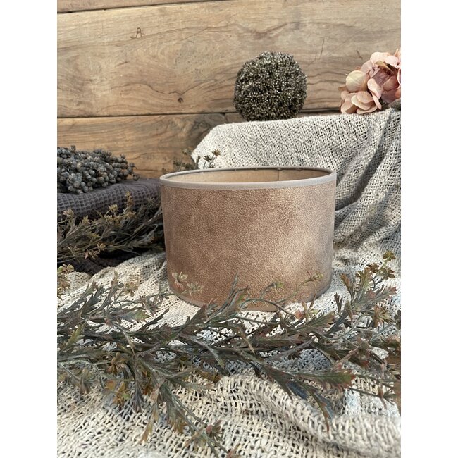 2025 - KKL - lampenkap - bruin croco -  20 x 13 cm - per stuk