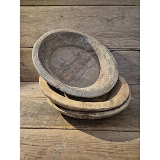 # Mix - ronde houten schaal - ca. 40 cm - per stuk