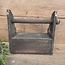 # Donkere houten keukenrolhouder met lade - 27 x 14 x 27 cm