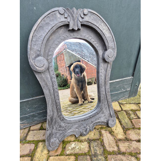 # Ossenoog spiegel - zwart - 60 x 90 cm - kunnen niet worden verzonden