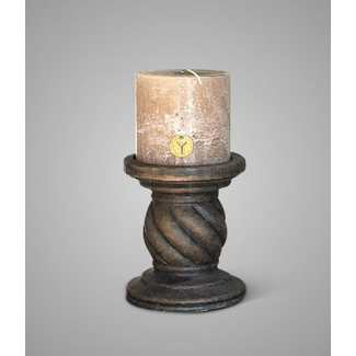 # Candleholder Twist Majestic Brown M D.13 H.15