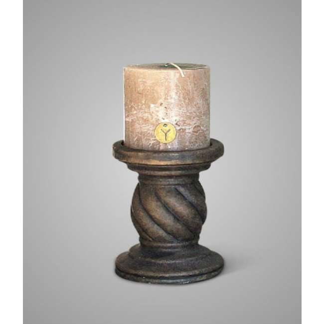 # Candleholder Twist Majestic Brown M D.13 H.15