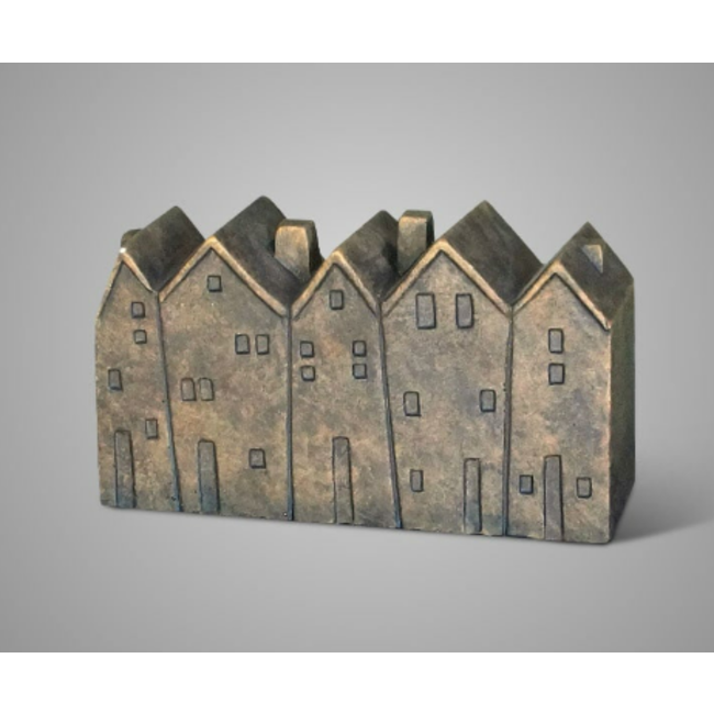 # Five House in a Row Majestic Brown 25x8x14