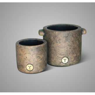 # Planter Basic Majestic Brown D.24 H.19 - grootste