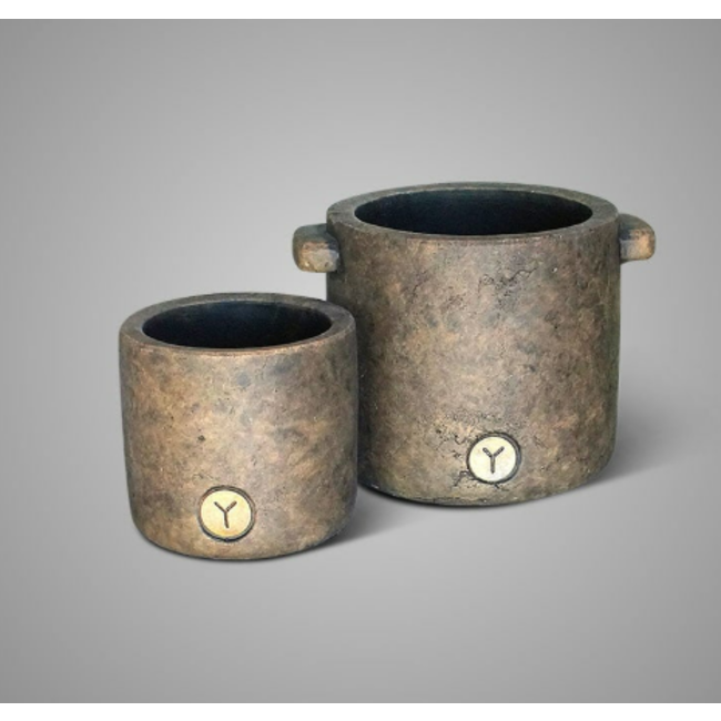 # Planter Basic Majestic Brown D.24 H.19 - grootste