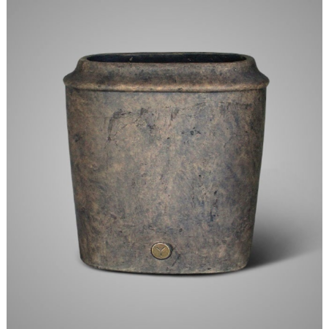 # Planter Oval Edge Luxury Majestic Brown L 34x15x36